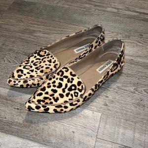 Steve Madden Cheetah Print Pointed Toe Flats